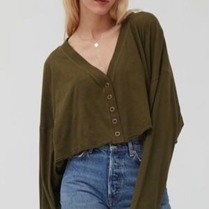 out from under cropped long sleeve